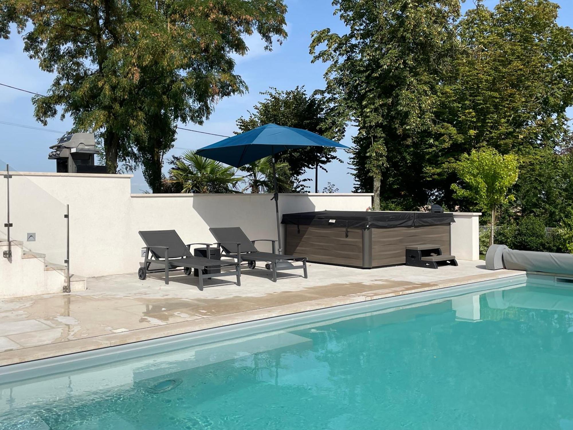 Best View, Pool And Spa On The Champagne Vineyard Saint-Thierry Exteriör bild